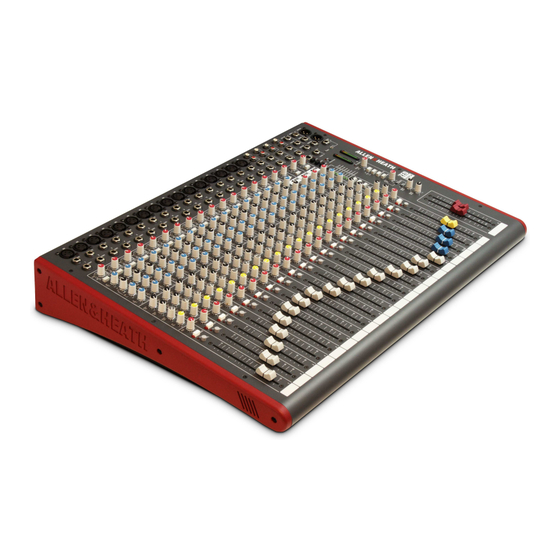 ALLEN & HEATH ZED 12FX Mode D'emploi