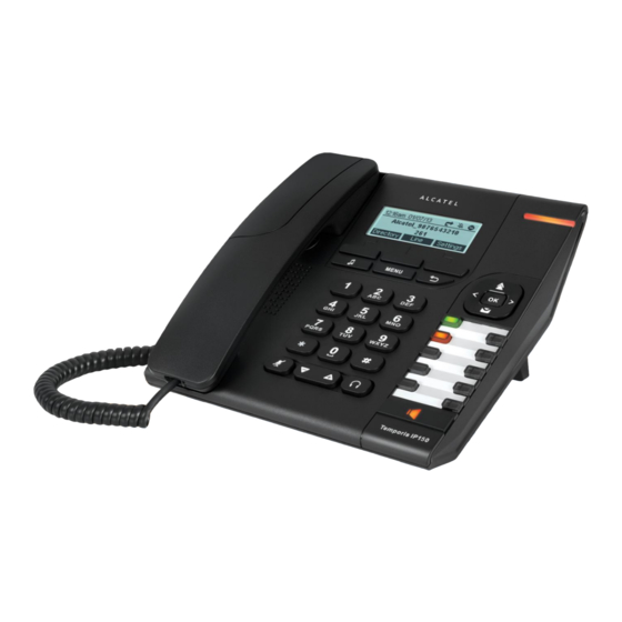 Alcatel Temporis IP150 Guide Rapide