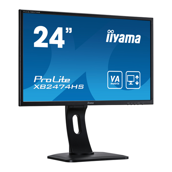 Iiyama ProLite XB2474HS Mode D'emploi