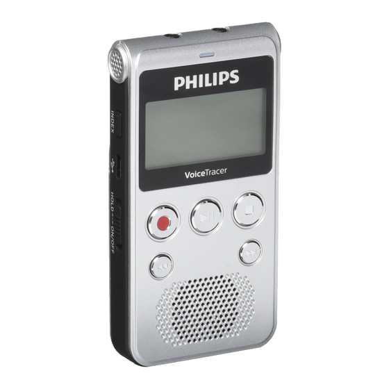 Philips VOICE TRACER DVT1300/0 Manuel De L'utilisateur