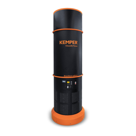 Kemper Clean Air Tower Mode D'emploi