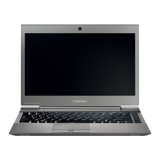 Toshiba Portégé Z930 Manuel De L'utilisateur