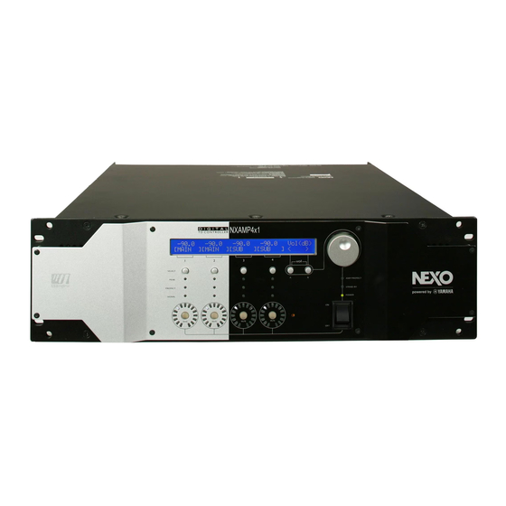 Yamaha Nexo NXAMP4X1 Manuel Utilisateur