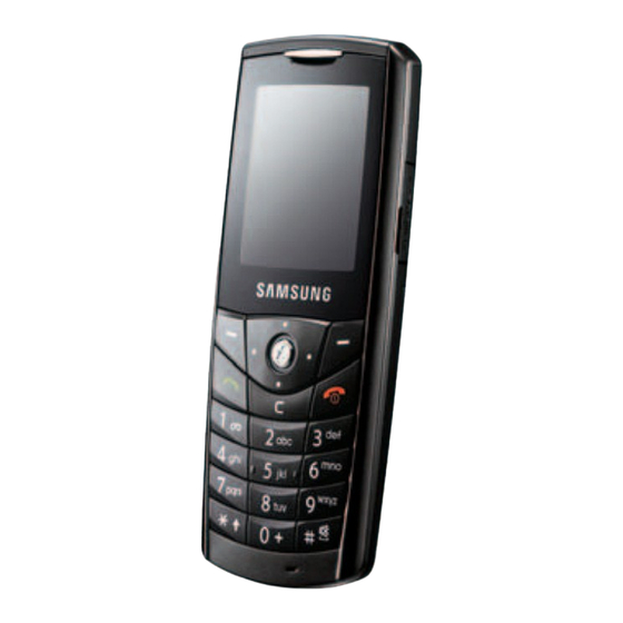 Samsung E200 Mode D'emploi