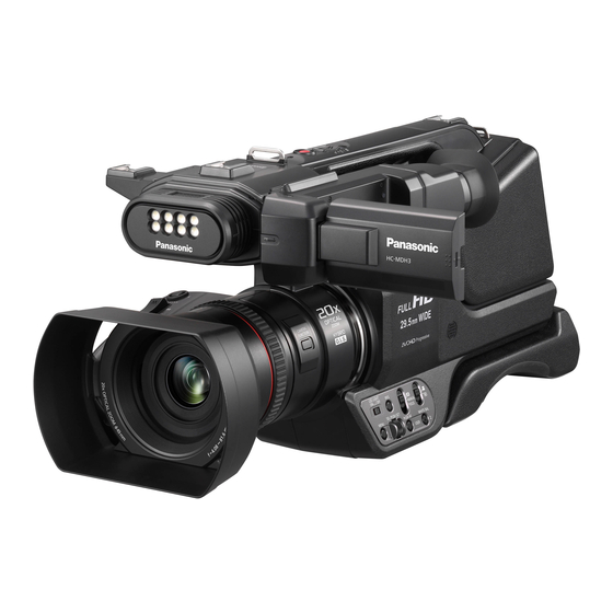 Panasonic HC-MDH3 Mode D'emploi