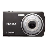 Pentax Optio E80 Mode D'emploi