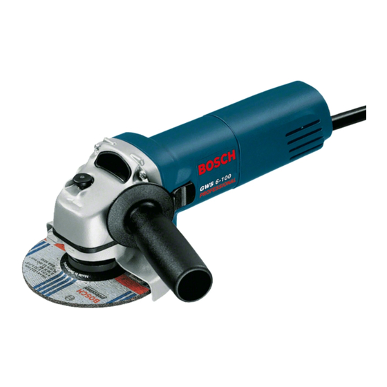 Bosch GWS Professional 5-100 Notice Originale
