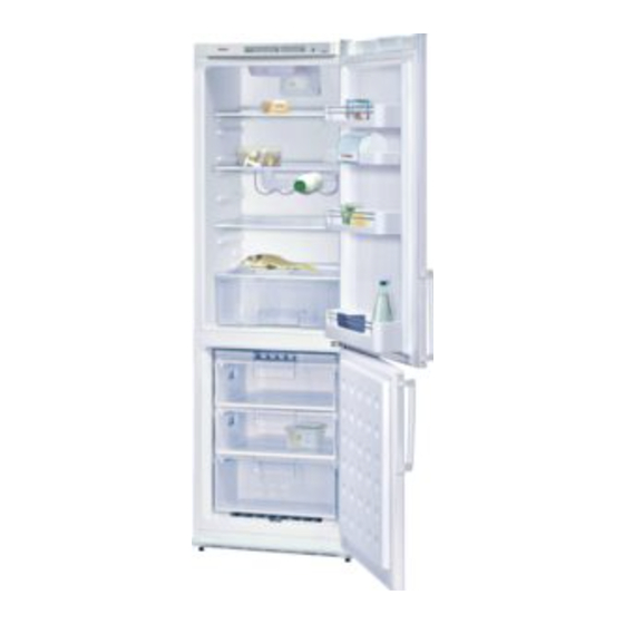 Bosch KGS 36X01FF Manuel D'utilisation