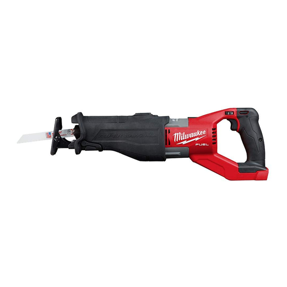 Milwaukee M18 FUEL SUPER SAWZALL 2722-20 Manuel De L'utilisateur