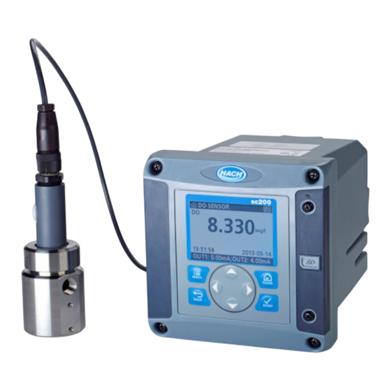 Hach 9582sc Manuel D'utilisation Simplifié