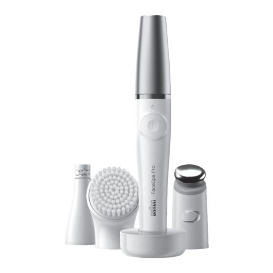 Braun FaceSpa Pro 910 Manuel D'utilisation