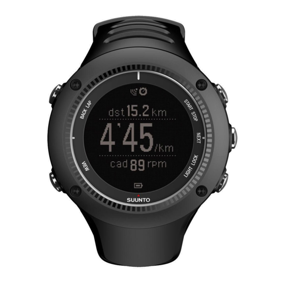 Suunto AMBIT2 R Guide D'utilisation