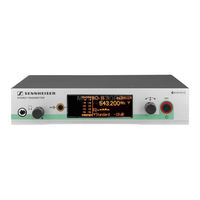 Sennheiser evolution wireless G3 SR 300 IEM Notice D'emploi