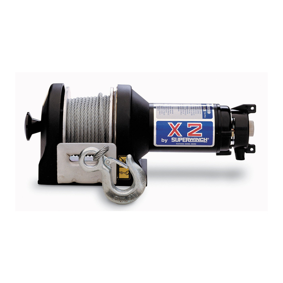 Superwinch X2 Manuels