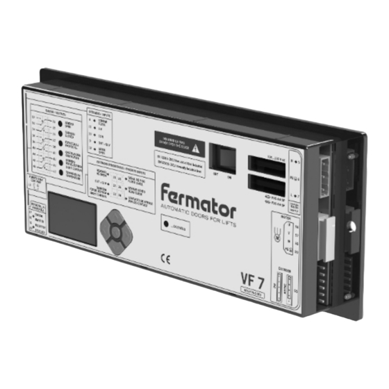 Fermator VF7 Manuels