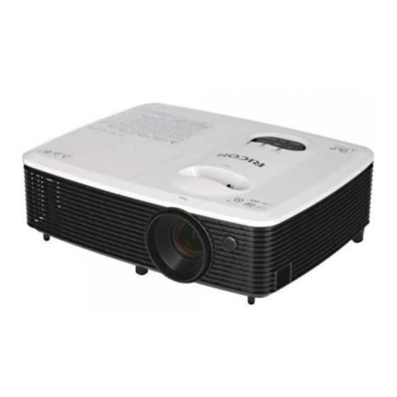 Ricoh PJ WX2440 Manuel D'utilisation