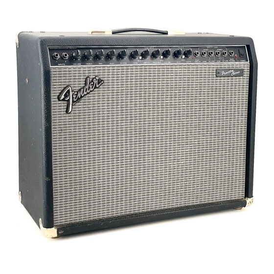Fender PRINCETON CHORUS DSP Mode D'emploi