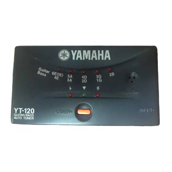 Yamaha YT-120 Mode D'emploi