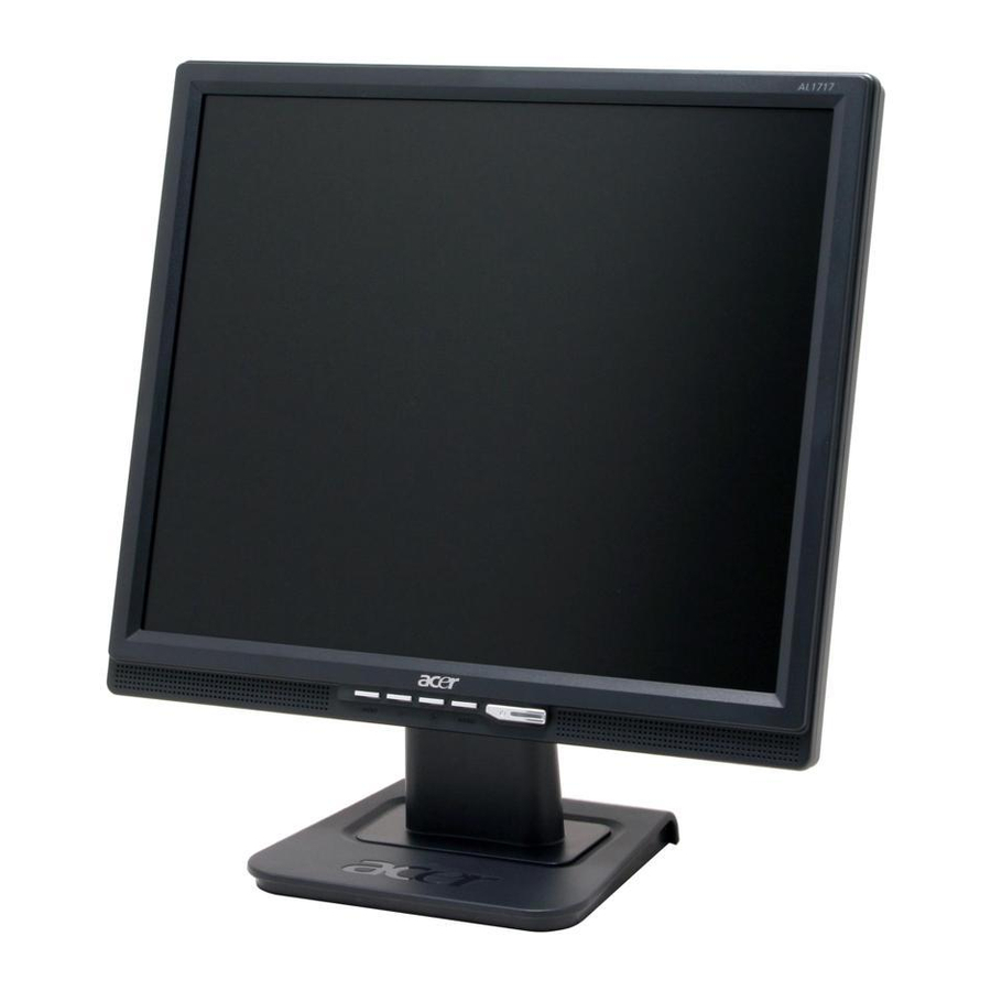 Acer AL1717 Manuel D'utilisation
