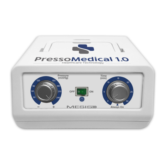 Mesis PressoMedical 1.0 Manuel De L'utilisateur