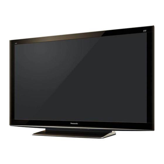 Panasonic VIERA TX-P65VT20E Mode D'emploi