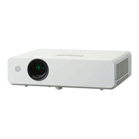 Panasonic PT-LB360 Manuel D'utilisation