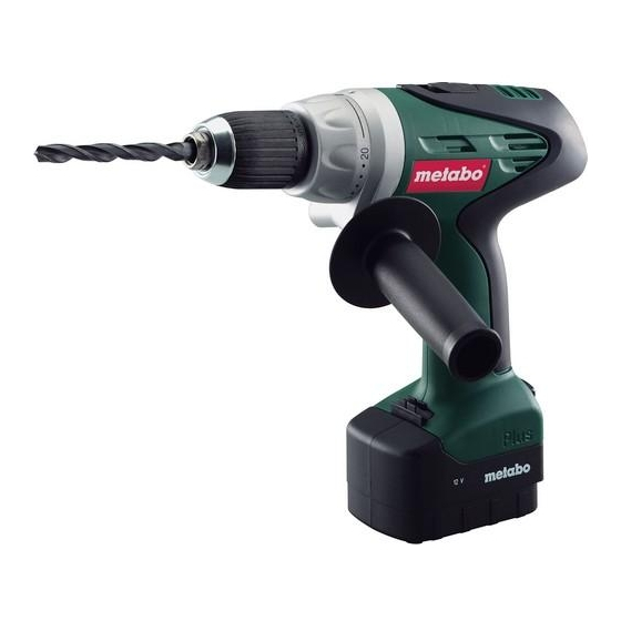 Metabo BSP 12 Plus Manuels