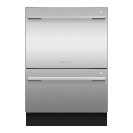 Fisher & Paykel Dishdrawer Double DD24DDFT Guide D'installation