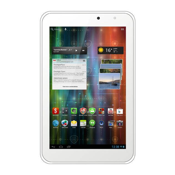 Prestigio Multipad 2 Pro Duo 7.0 Mode D'emploi