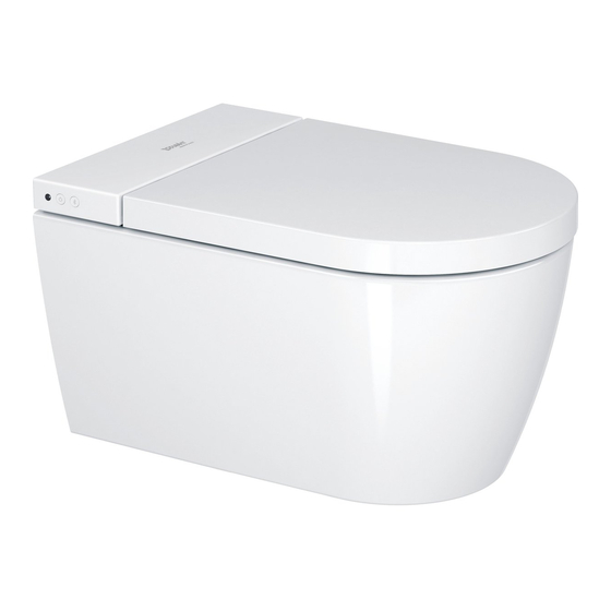 DURAVIT SensoWash Starck f Plus Notice D'utilisation