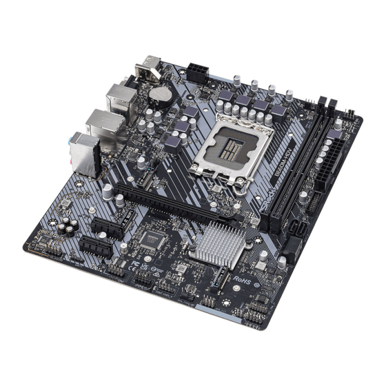 ASROCK B660M-HDV Mode D'emploi