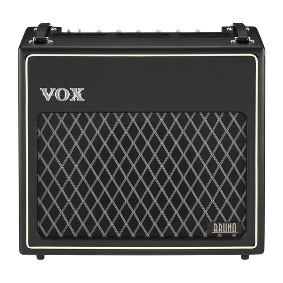 VOX Amplification TB35C1 Manuel D'utilisation