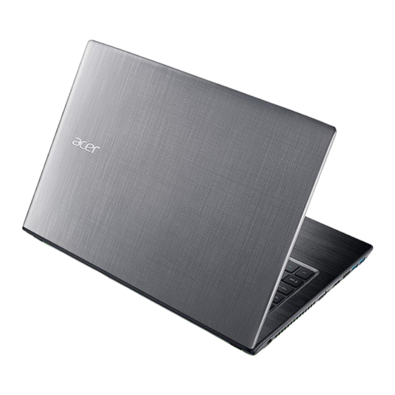 Acer Aspire E14 Manuel D'utilisation