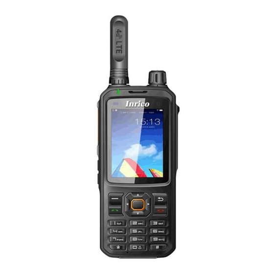 Inrico Talkie-Walkie T320 SMART PoC 3G Manuel Utilisateur