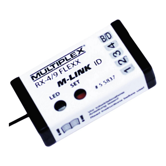 Multiplex RX-4/9 FLEXX M-LINK ID Notice D'utilisation