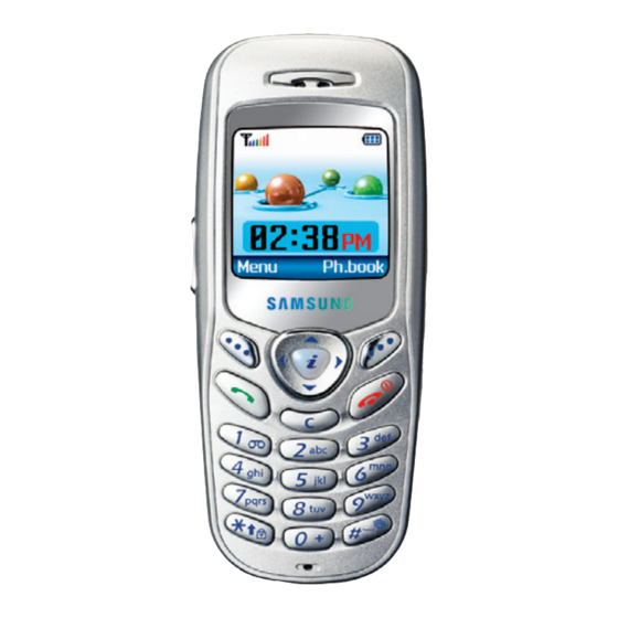 Samsung SGH-C200N Manuels