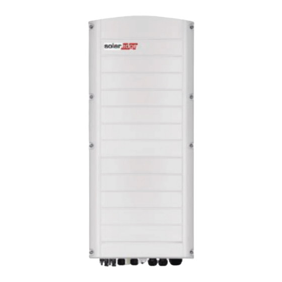 SolarEdge StorEdge Guide De Démarrage Rapide