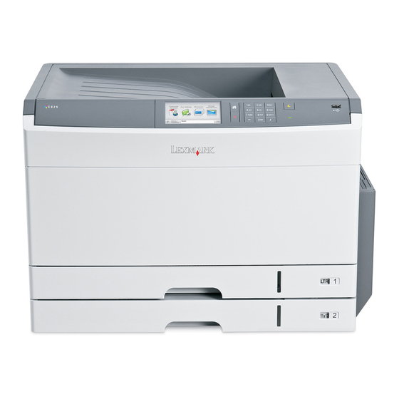 Lexmark C925 Guide De L'utilisateur