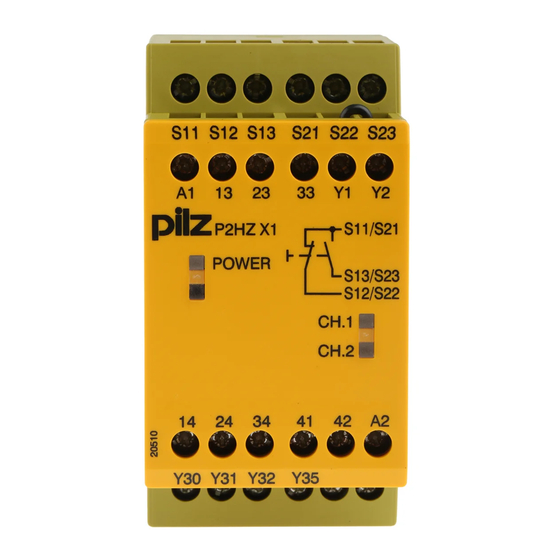 Pilz P2HZ X1 Manuel D'utilisation