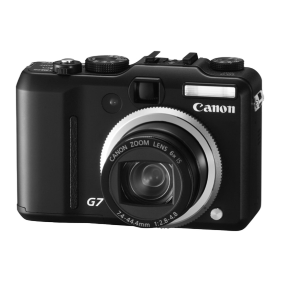 Canon PowerShot G7 Guide D'utilisation