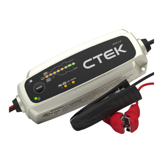 CTEK MXS 5.0 Mode D'emploi