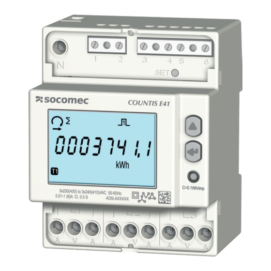 socomec COUNTIS E41 Manuel D'utilisation