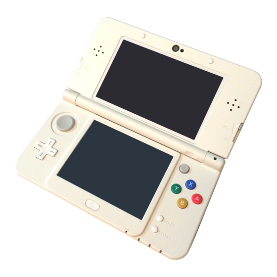 Nintendo 3DS Mode D'emploi