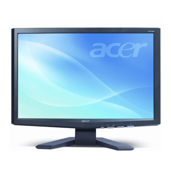 Acer X203H Manuel De L'utilisateur