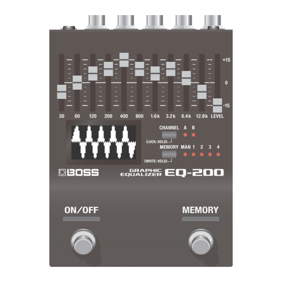 Roland Boss EQ-200 Mode D'emploi