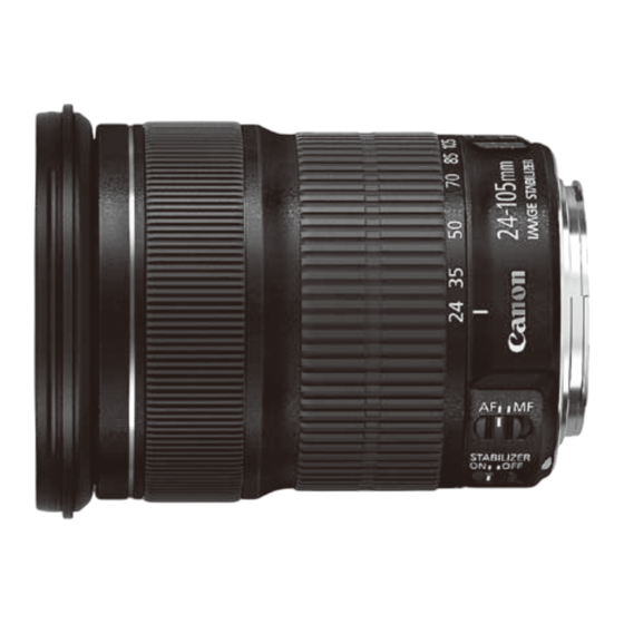 Canon EF24-105mm f/3.5-5.6 IS STM Mode D'emploi