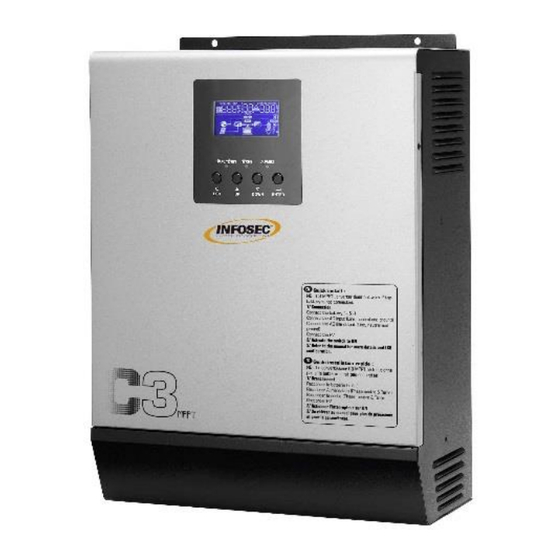 INFOSEC UPS SYSTEM C3 MPPT Manuel De L'utilisateur