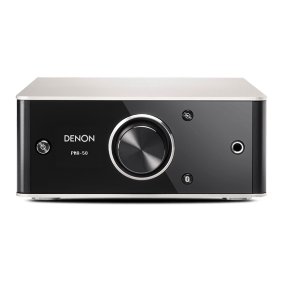 Denon PMA-50 Manuel De L'utilisateur