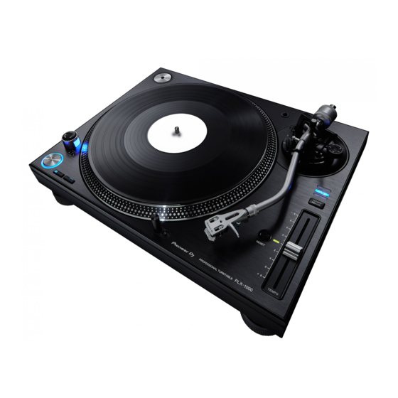 Pioneer PLX-1000 Mode D'emploi