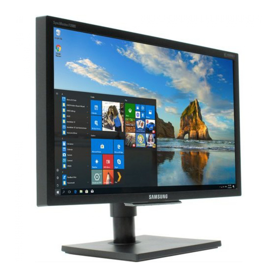 Samsung SyncMaster F2080M Manuel De L'utilisateur